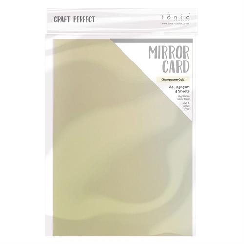 Craft mirror Card gloss Champagne gold A4 250gsm